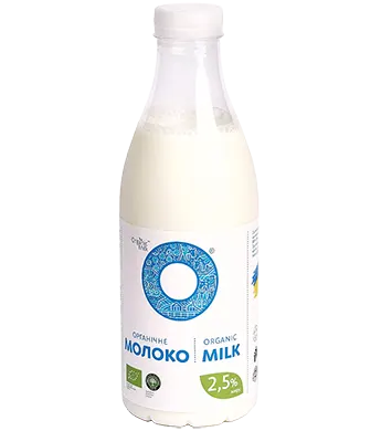 Organic cow milk-pasteurized 900g 2.5%