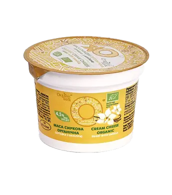 Organic cream cheese sweet with vanilla 200g 4.5%