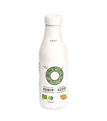 Organic kefir thermostatic 450g 1% fat