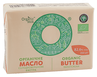 Organic sweet butter 82,6