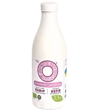 Organic kefir, lactose free, fat content 2,5% 900g