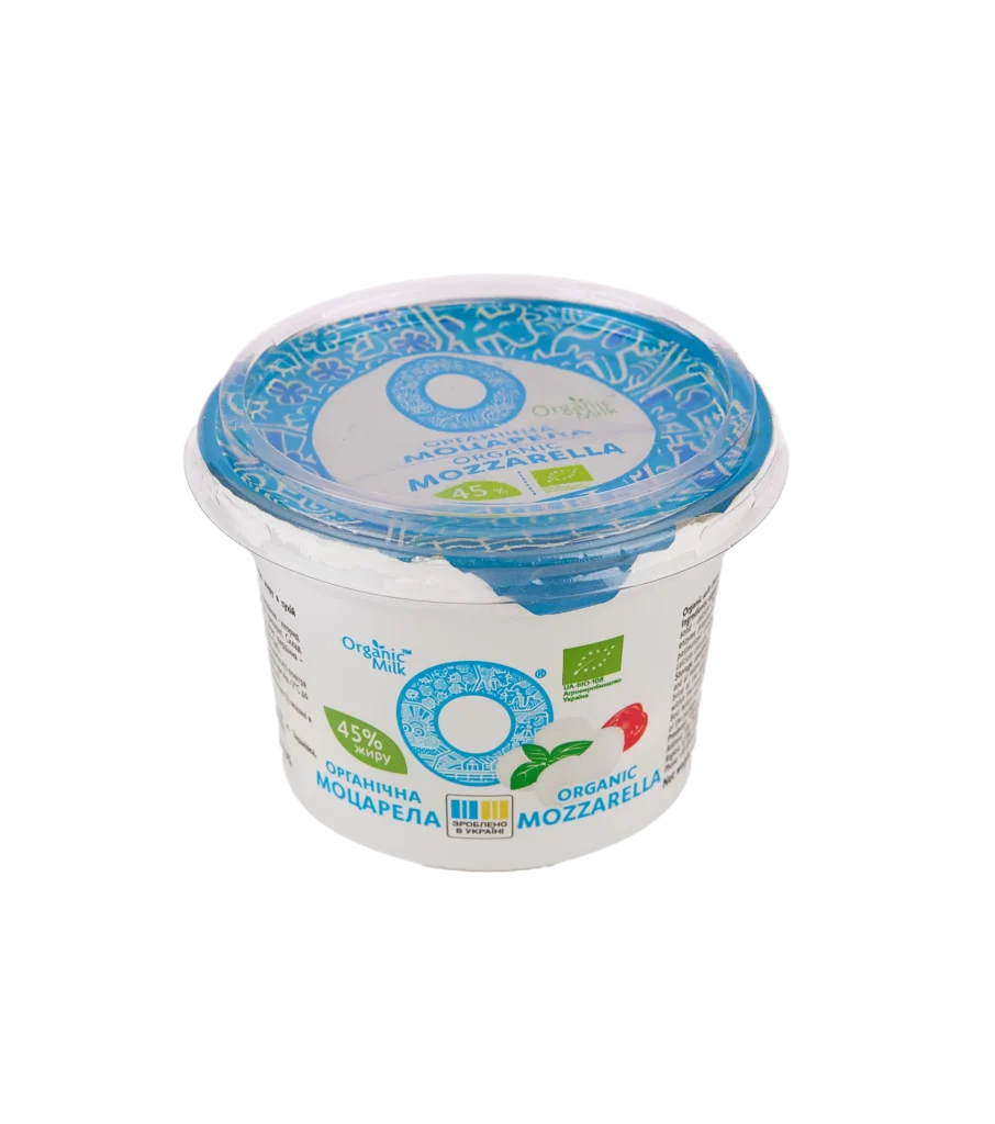 Organic soft cheese «Mozzarella» 100g 45%